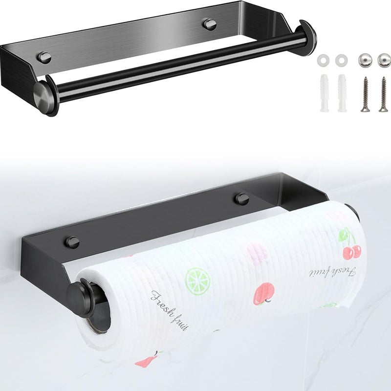 Uchwyt na ręcznik papierowy uchwyt na ręcznik papierowy ścienny uchwyt na ręcznik papierowy ze stali nierdzewnej uchwyt na rolkę papieru cm czarny
