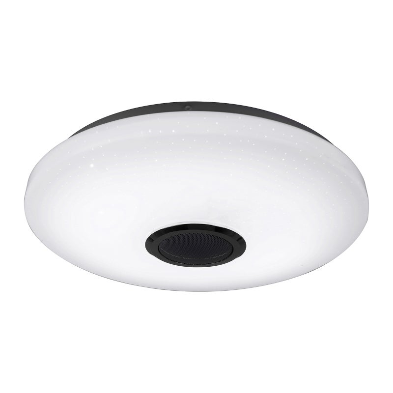 Lampa sufitowa LED z głośnikiem BT, sterowaniem przez aplikację i pilotem, RGB, timer, regulowane kolory, do pokoju dziecięcego/sypialni