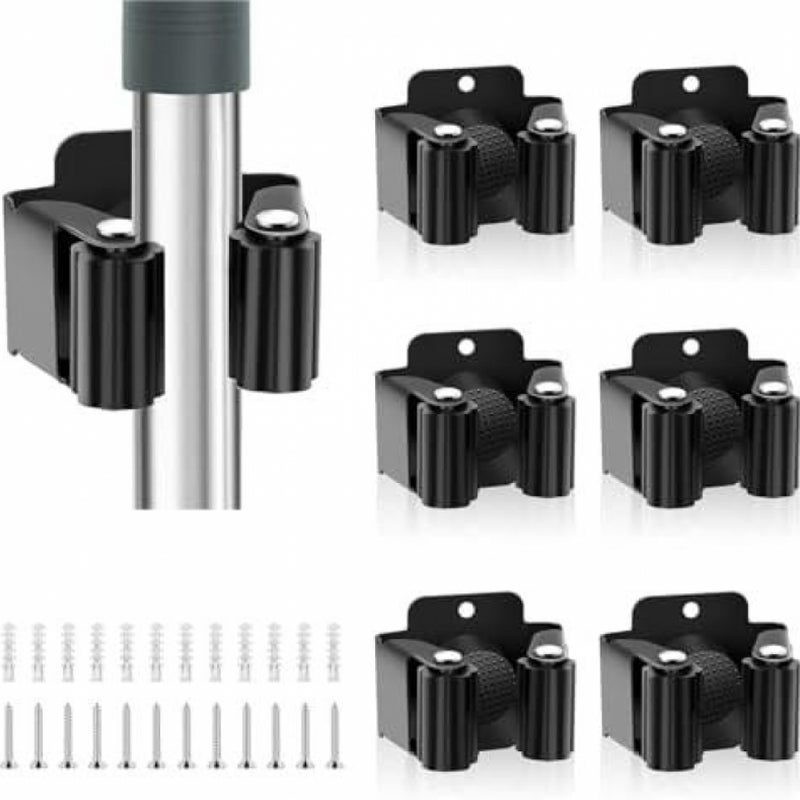 Uchwyt ścienny na szczotki, organizer na szczotki, do łazienki, kuchni, biura, szafy, ogrodu, garażu