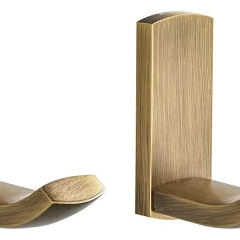 Antyczny haczyk na ręcznik z mosiądzu do łazienki, kuchni, na szmatkę, szlafrok, uniwersalny wieszak na płaszcze – 2 sztuki