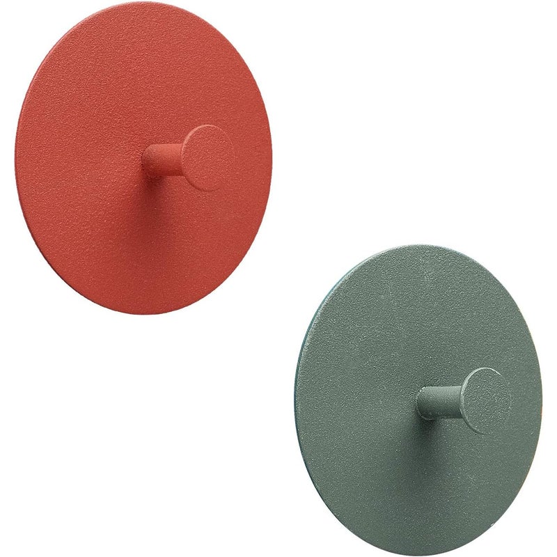 Zestaw 2 haczyków ściennych, samoprzylepne bez wiercenia, wieszak na ręczniki, haczyki na drzwi, haczyki ścienne, nierdzewne, odpowiednie do łazienki