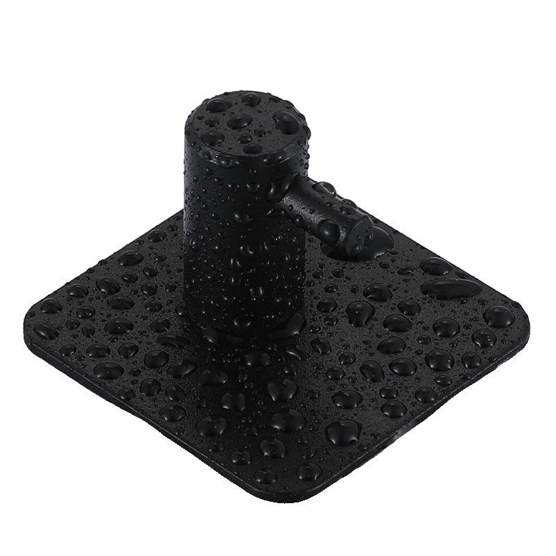 Stojak na ręczniki papierowe ze stali nierdzewnej, uchwyt na papier toaletowy do łazienki (14#, czarny niski haczyk)