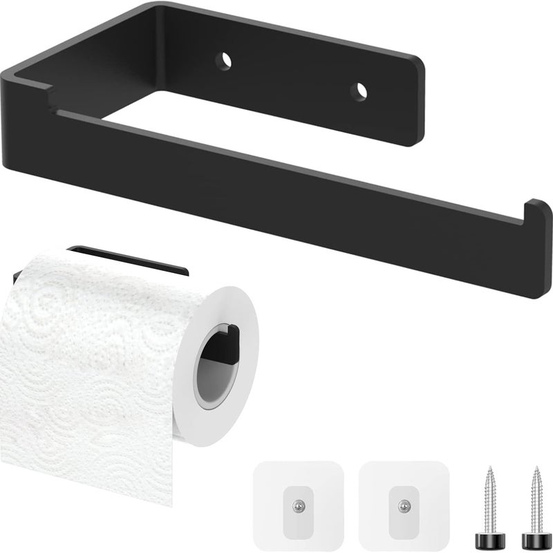 Uchwyt na Papier Toaletowy Ścienny lub Samoprzylepny - Ze Stali Nierdzewnej, Elegancki Design do WC i Łazienki, Kompatybilny z Rolkami i Ręcznikami