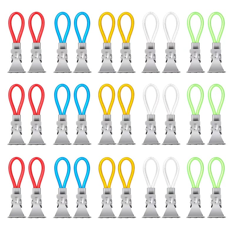 30 szt. haczyków na ręczniki, uchwyt na ręczniki kuchenne, metalowy klips do serwetek, uchwyt na ręczniki kuchenne, wysuwany uchwyt na ręczniki