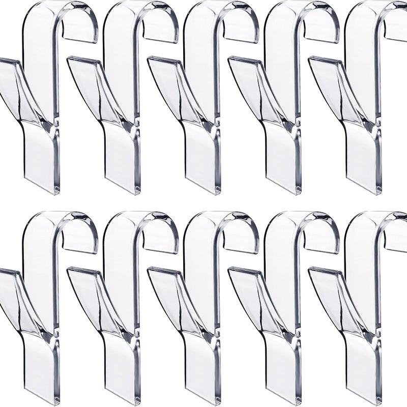 10 sztuk Haczyków do Suszenia Ręczników, Szlafroków, Plastikowe, Do Wszystkich Standardowych Grzejników, Do Łazienki i Kuchni, Elastyczne, Zdejmowane