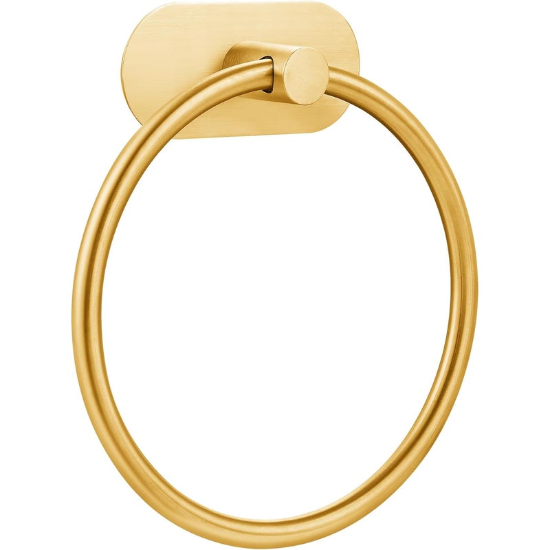 Samoprzylepny wieszak na ręczniki, mocna przyczepność, nie wymaga wiercenia, stal nierdzewna, nowoczesny organizator do łazienki, złoty