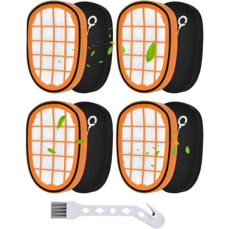 4 SZT. Filtry do odkurzacza akumulatorowego Philips SpeedPro Max Aqua Pasują do odkurzaczy Philips FC6822/6823/6827/6904/6906/6908 akcesoria