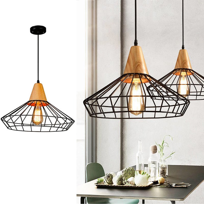 Lampa wisząca z ciepłym światłem E27, żelazny żyrandol w stylu retro, odpowiedni do kreatywnej dekoracji barów, restauracji i kawiarni
