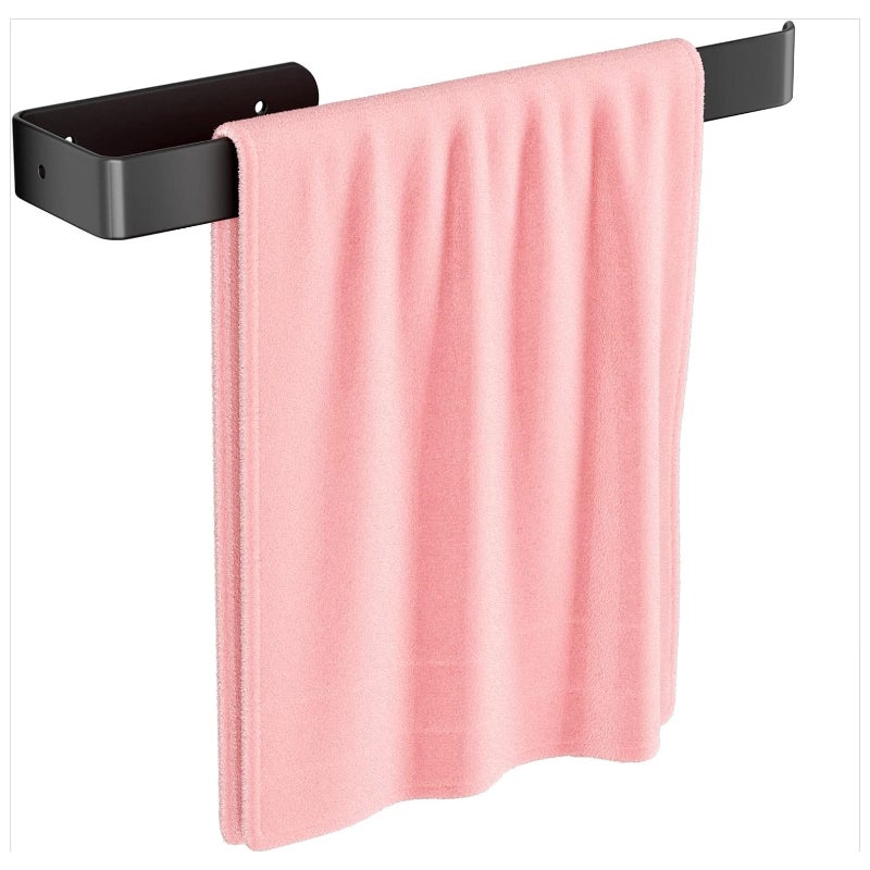 1 sztuka 30CM Wieszak na ręczniki łazienkowy, Uchwyt na ręczniki do montażu ściennego, wiercenie ze stałymi śrubami