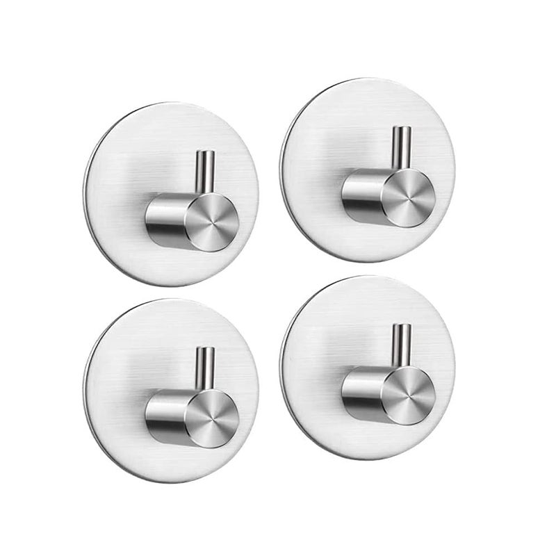 Zestaw wodoodpornych samoprzylepnych haczyków ściennych ze stali nierdzewnej samoprzylepny wieszak na ręczniki bez wiercenia praktyczny uchwyt kuchni