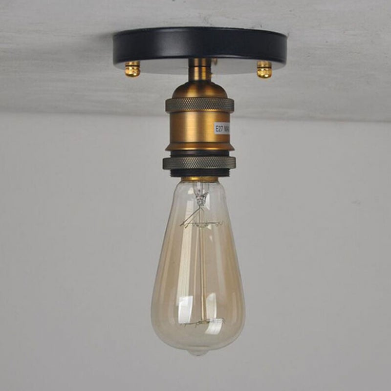Lampa sufitowa w stylu retro z gwintem E27, minimalistyczny design, 540 lumenów, idealna do kuchni, sypialni i salonów