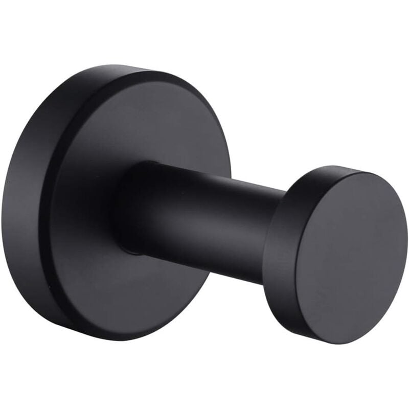 Matowy czarny haczyk na ręcznik do szlafroka, nowoczesny haczyk na płaszcz ze stali nierdzewnej, uchwyt na ręczniki prysznicowe, narzędzie gospodarcze