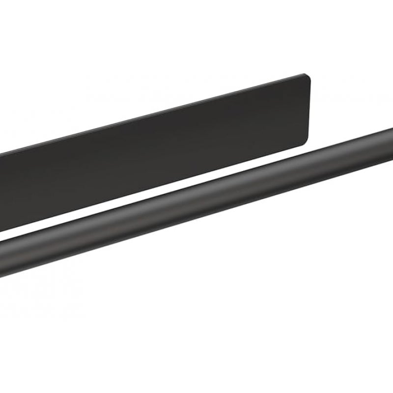 Wieszak na ręczniki łazienkowe bez wiercenia, stal nierdzewna, ścienny, samoprzylepny, 39 cm, czarny