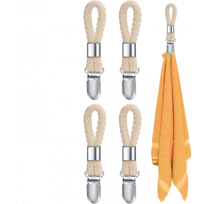 Haczyki na ręczniki - Klipsy do ręczników - 4 sztuki - Spinacze do ręczników - Haczyk na ręczniki