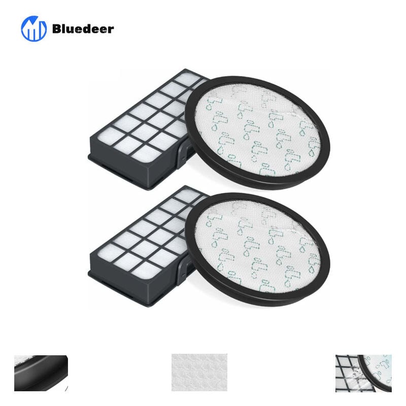 Zestaw 2 filtrów HEPA do odkurzaczy Rowenta Silence Force Cyclonic 4AAAA RO7647EA RO7663EA RO7676EA RO7681EA (model RO76xx)