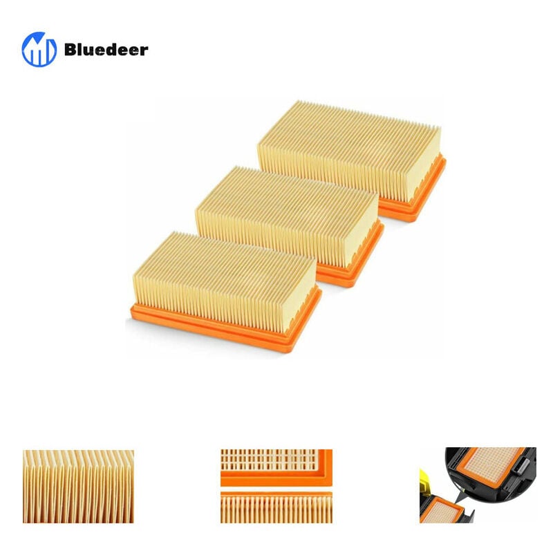 sztuki zamiennych płaskich filtrów plisowanych do odkurzaczy Karcher do pracy na sucho i mokro zastępuje thsinde