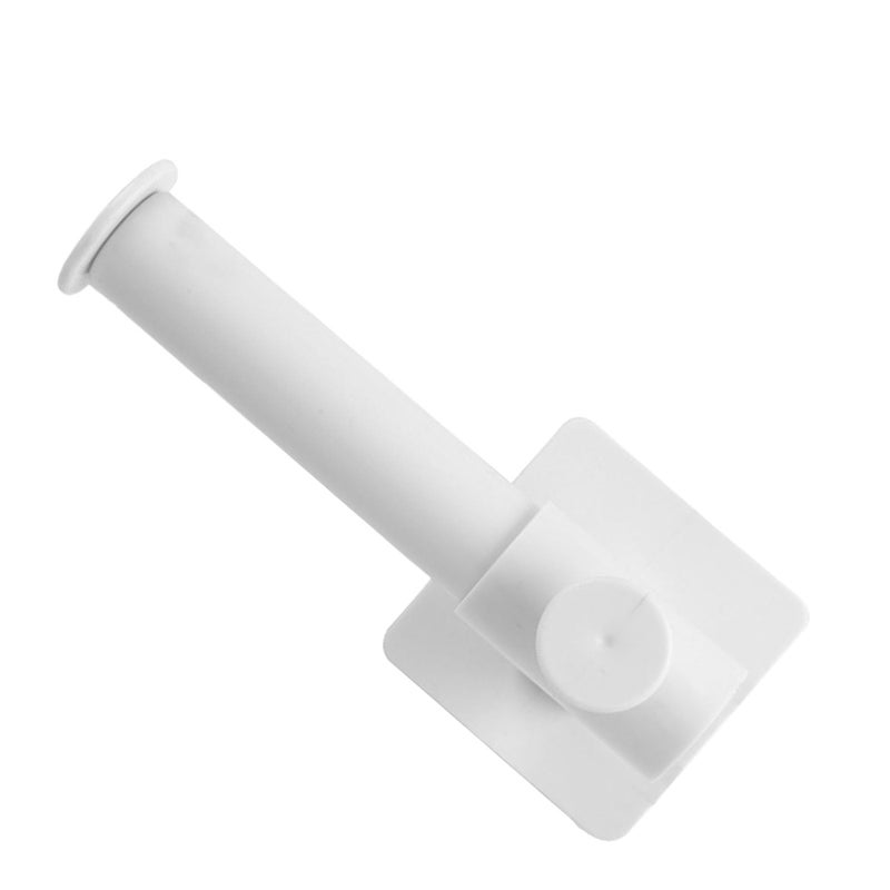 Wieszak na ręczniki kształcie litery chowany wielofunkcyjny uchwyt ścienny ręczniki papierowe uchwyt przechowywania folii spożywczej kuchennej biały