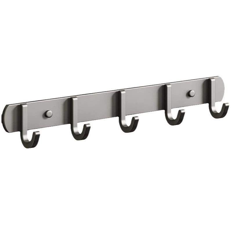 Wieszak ze Stali Nierdzewnej Ścienny Wieszak na Ręczniki Wytrzymały Nowoczesny Hak Metalowy Do Przedpokoju Kuchni Łazienki Sypialni (5 Haków)