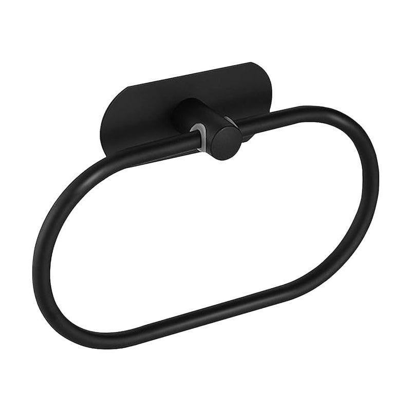 Samoprzylepny wieszak na ręcznik ze stali nierdzewnej, odporny na rdzę, do łazienki, uchwyt ścienny ze stali nierdzewnej SUS 304, czarny mat
