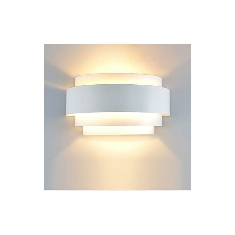 Kinkiety LED Design, prosty kinkiet, lampa wewnętrzna, metalowa lampa, ciepła biel [Klasa energetyczna A++]
