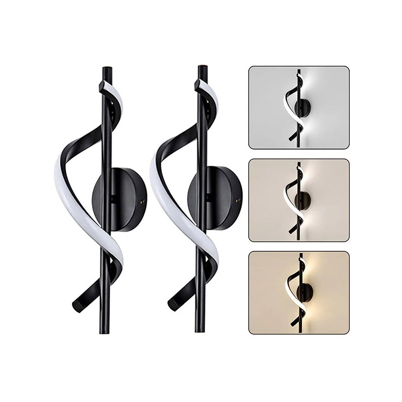 Kinkiet LED Nowoczesne białe oświetlenie aluminiowe minimalistyczny design do salonu na schody do biura czarny sztuki