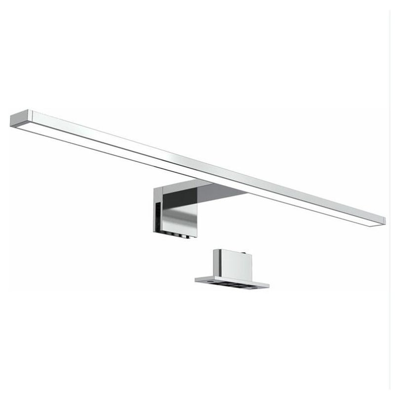 Lampa LED do lustra, lampa do szafki, kinkiet łazienkowy, neutralne białe światło 4000 kelwinów, 5W, 650lm, IP44, szerokość 300mm, chrom