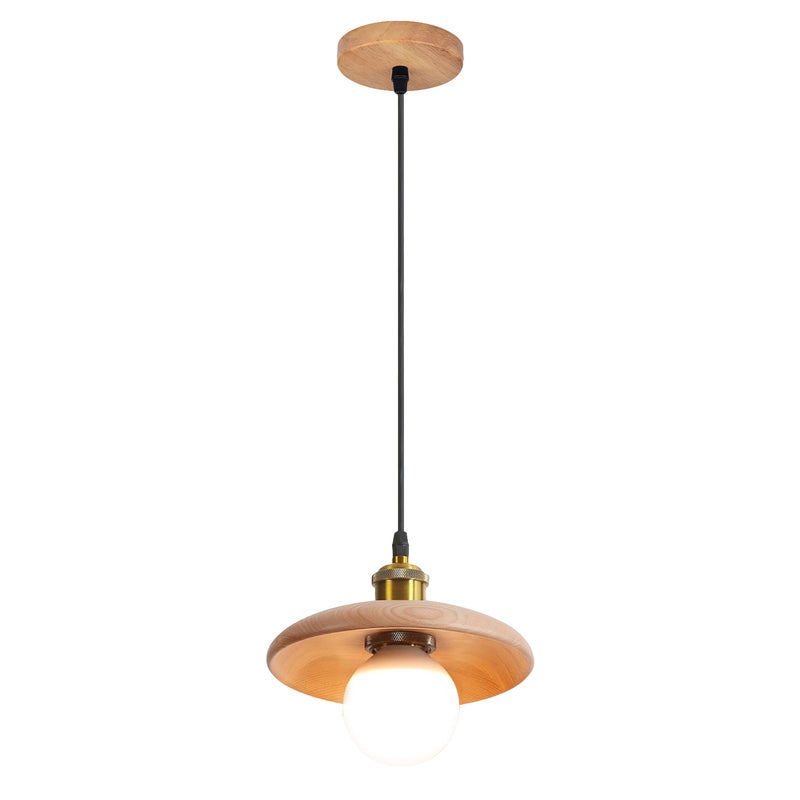 Lampa wisząca 18 cm, styl vintage z żarówką, lampa sufitowa, lampka nocna, oświetlenie wyspy kuchennej, do jadalni, sypialni (światło ciepłe)