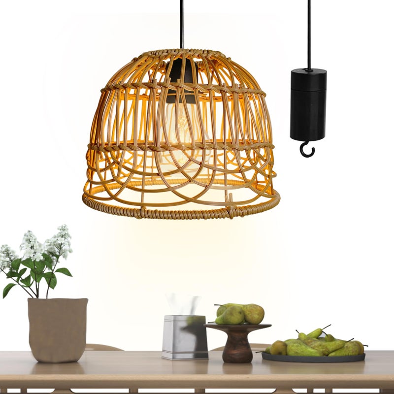 Imitacja kreatywnej lampy wiszącej, dekoracyjny żyrandol z tworzywa sztucznego w stylu vintage, lampa wisząca na baterie