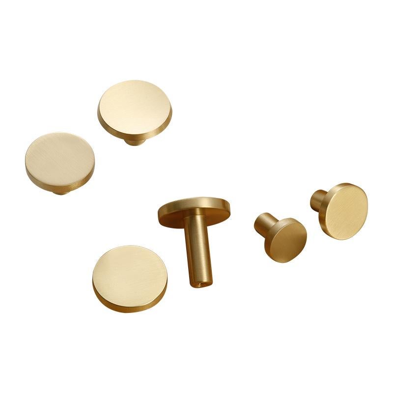 Zestaw 4 sztuk, mosiężne haczyki ścienne w kolorze szczotkowanego złota, 32 mm x 30 mm, złote haczyki na ręczniki i płaszcze do łazienki, uchwyty na w