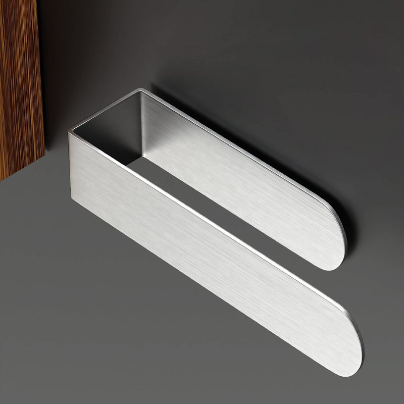 Samoprzylepny wieszak na ręczniki ścienny 23 cm, wieszak na ręczniki do łazienki, uchwyt na ręczniki bez wiercenia, ze stali nierdzewnej, srebrny