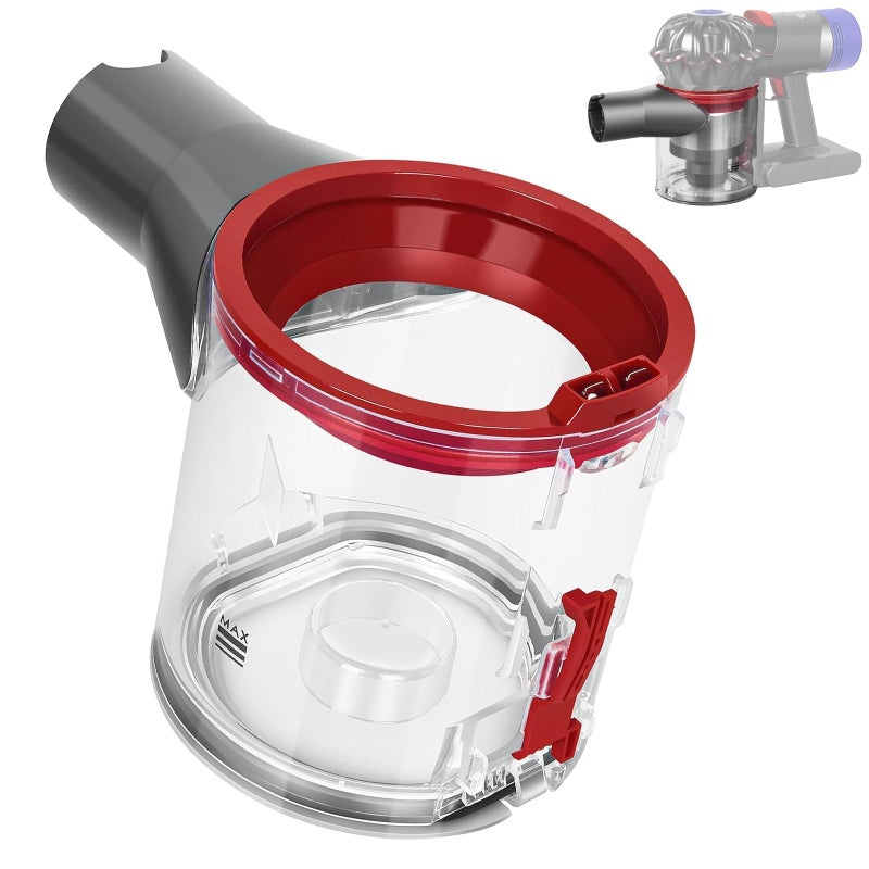 Wysokiej jakości przezroczysty pojemnik na kurz do odkurzaczy Dyson V7/V8, akcesoria do odkurzaczy Dyson V7/V8, części zamienne do Dyson