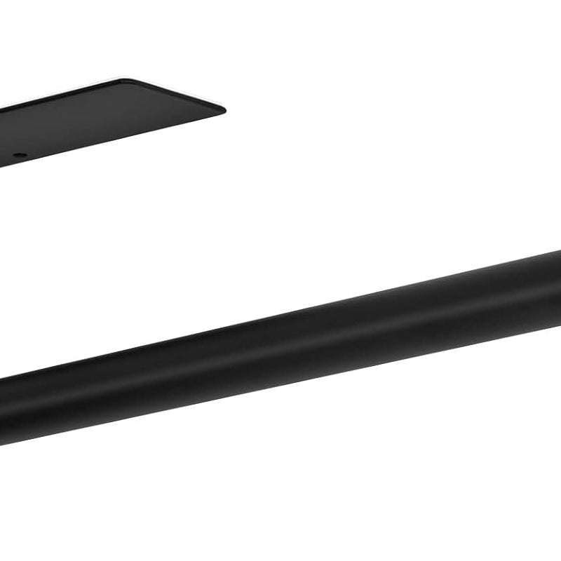 Uchwyt na ręcznik papierowy do montażu na ścianie, ze stali nierdzewnej, bez wiercenia, samoprzylepny, do łazienki, czarny