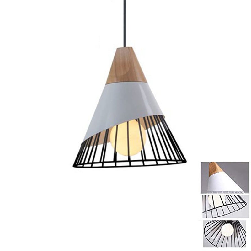 Retro industrialny plafon wykonany z żelaza styl vintage gwint metalowa lampa hotelu restauracji salonu sypialni baru kawiarni korytarza szaro czarny