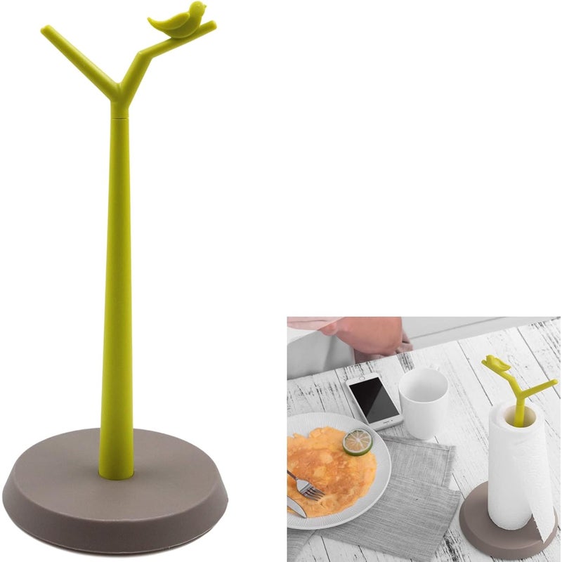 Stojak na ręcznik kuchenny Stojący uchwyt 340*160mm Antypoślizgowa podstawa Pionowy niezależny Papierowe serwetki Dekoracja Ptaki Salon Łazienka