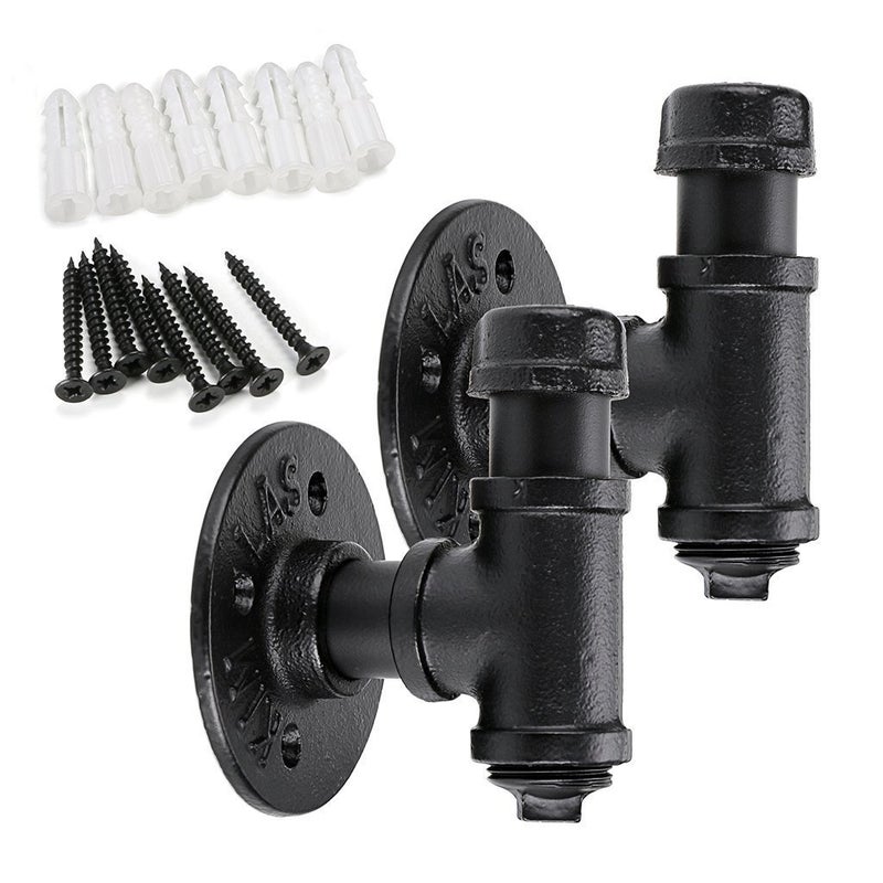 2 haczyki w stylu vintage - uchwyt ścienny w stylu vintage na szlafroki, ręczniki, torby, parasole - dekoracja wnętrz