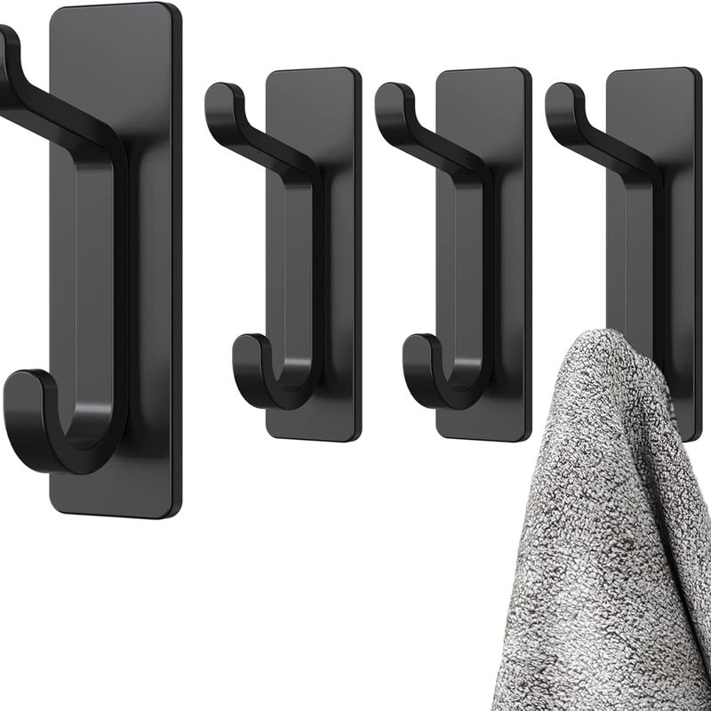 Samoprzylepny haczyk ścienny uchwyt ręcznik łazienki wieszak ścierki kuchenne samoprzylepny wieszak mocowanie bez wiercenia wodoodporny antykorozyjny