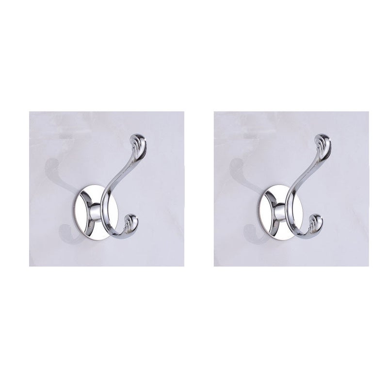 Zestaw 2 haczyków na ręczniki, do szlafroków, samoprzylepne haczyki na ręczniki, wieszaki na drzwi ze stali nierdzewnej do