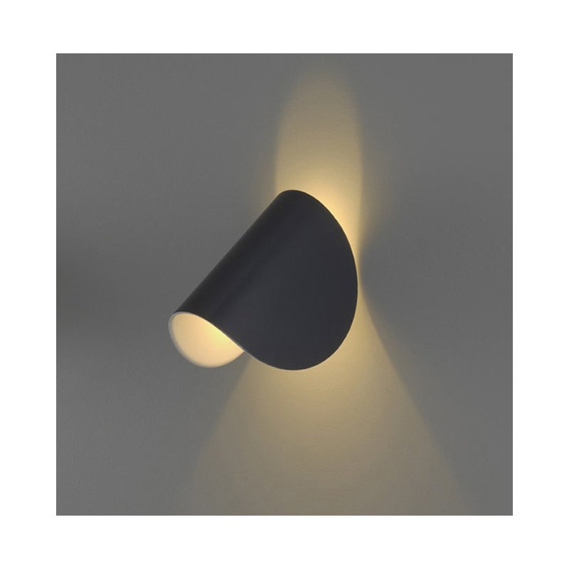 Nowoczesny kinkiet LED, obrotowy kinkiet, lampa łazienkowa, aplikacja - czarny - ciepłe światło (1 szt.)