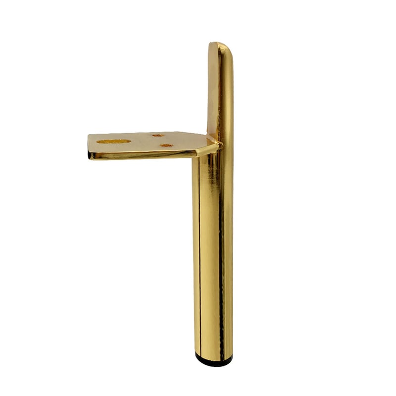 Zestaw 4 złotych, metalowych nóżek zamiennych do mebli o wysokości 18 cm, do mebli, nóg stołowych, nóżek do szafek, krzeseł, łóżek, szaf i kanap