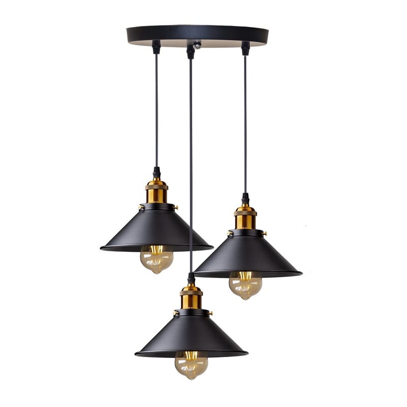 Lampa Wisząca punktowa Przemysłowy Plafon Retro Lampa Wisząca Metalowa Regulowany Kabel Odpowiednia do Kuchni Jadalni Żarówka Nie Jest Dołączona