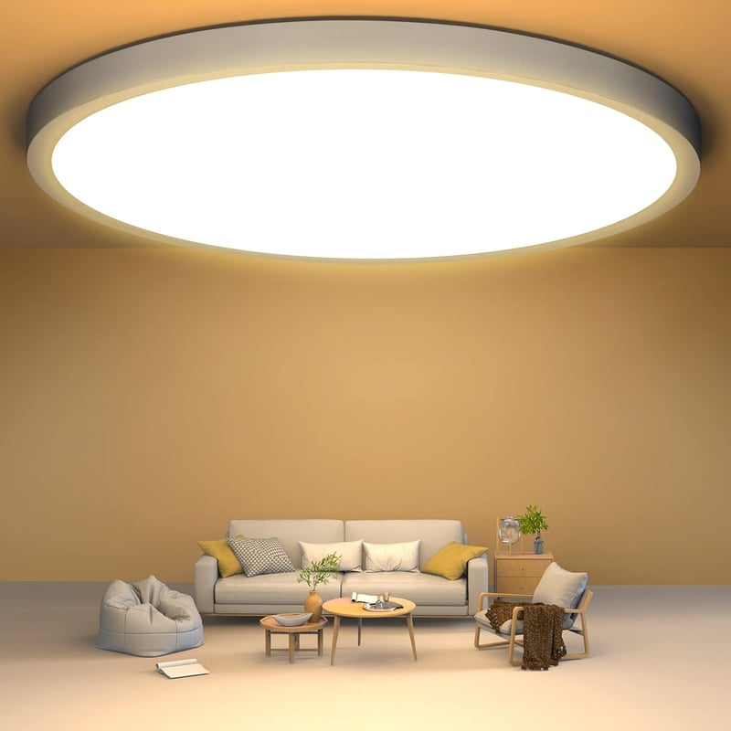 Plafon LED, plafon 18w wodoszczelny 3000k okrągły plafon nowoczesny 1600lm LED plafon do salonu, sypialni, kuchni, balkonu, korytarza