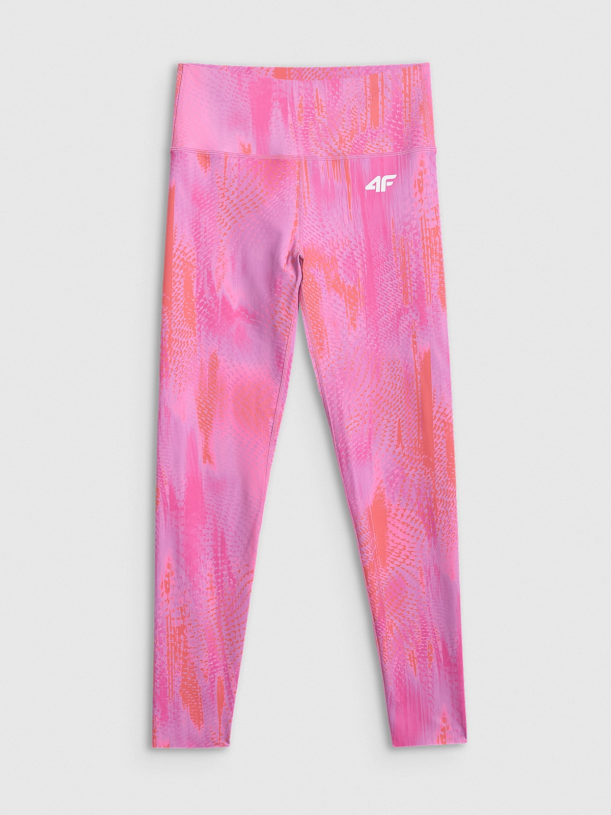 4F Legginsy treningowe szybkoschnące damskie - różowe XL