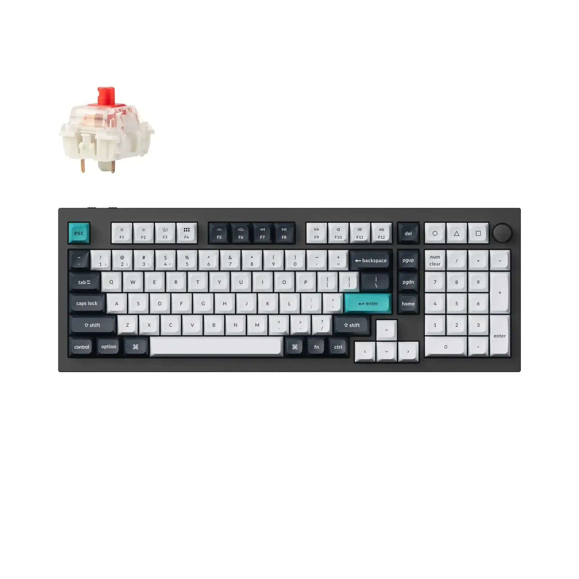 Keychron - Q5 Max QMK/VIA Wireless Custom Mechanical Keyboard Q5M-M1
