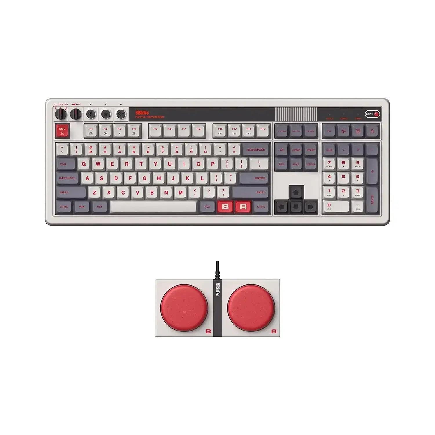 8BitDo - Retro 108 Mechanical Keyboard Wireless RET00492