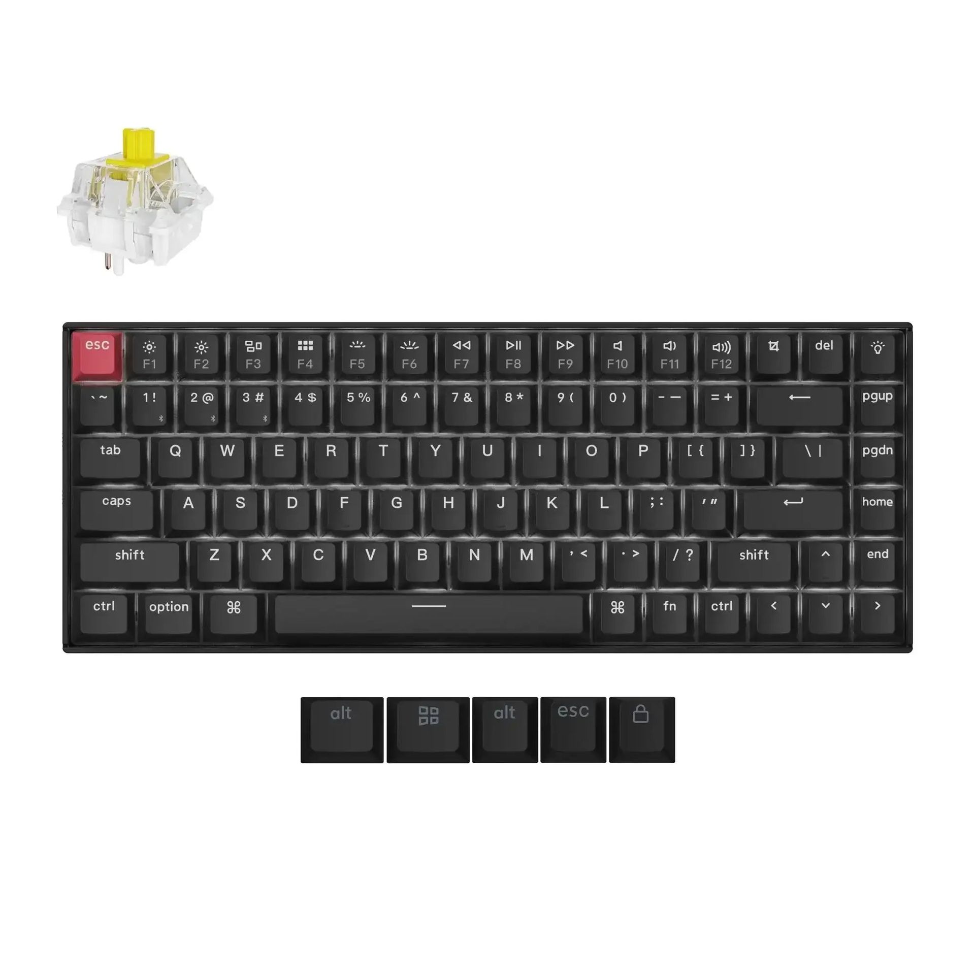 Keychron - K2 QMK Wireless Mechanical Keyboard Version 3 K2X-A4