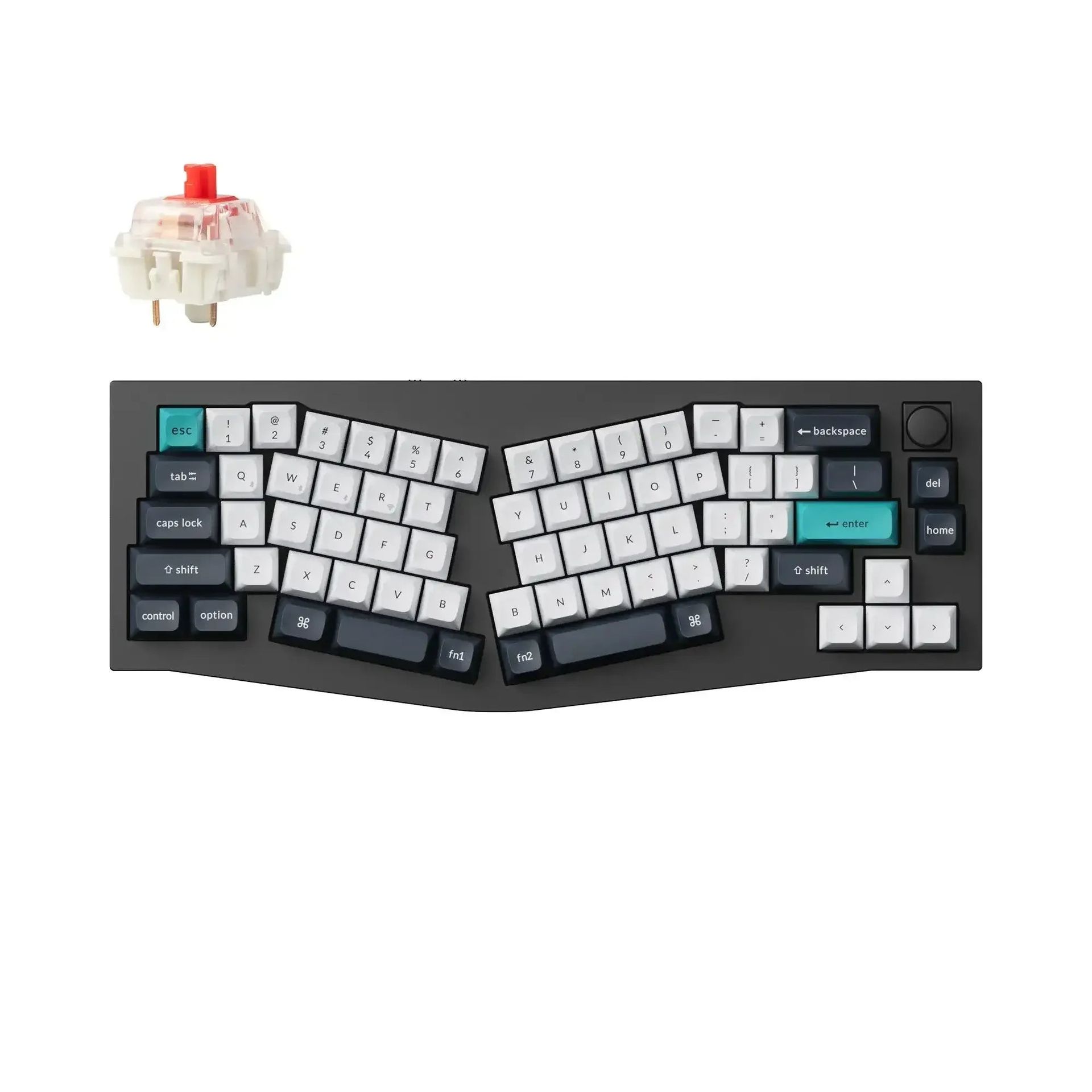 Keychron - Q8 Max (Alice Layout) QMK/VIA Wireless Custom Mechanical Keyboard Q8M-M1