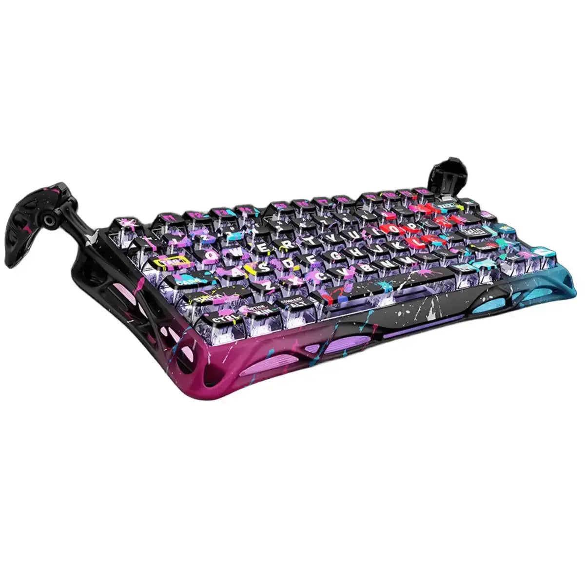 GravaStar - Mercury V75 Pro Neon Graffiti Wired Magnetic Keyboard GS V75 PRO_CG_BLK