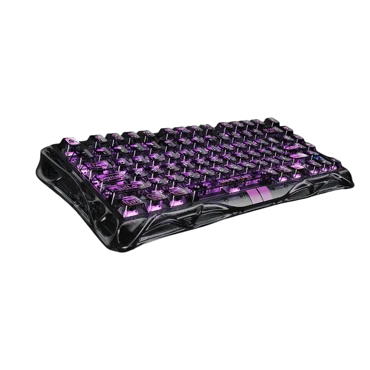GravaStar - Mercury V75 Lite Transparent Black Wired Magnetic Keyboard GS V75 LITE_XTAL_BLK
