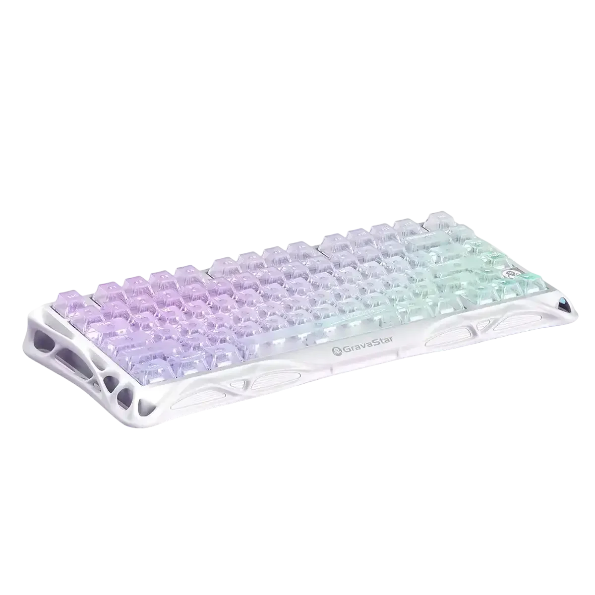GravaStar - Mercury K1 Lite Crystal Aurora Wireless Mechanical Keyboard GS K1 LITE_XTAL_AUROA
