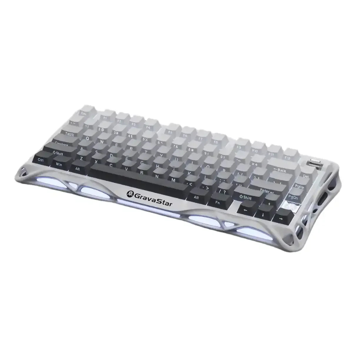GravaStar - Mercury K1 Gradient White Wireless Mechanical Keyboard GSK1_GWHT